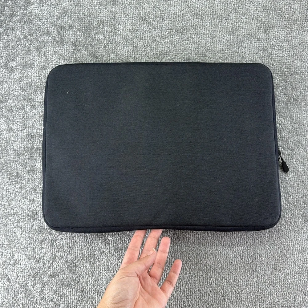 Tomtoc Black Protective Laptop Sleeve Case Zip Around Padded